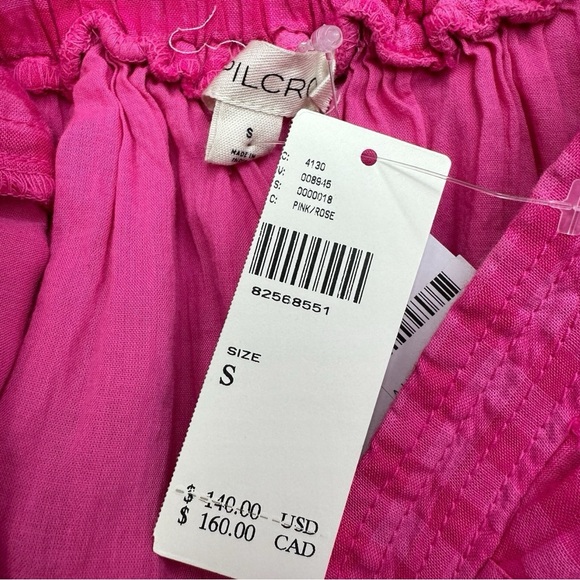 pilcro by Anthropologie NWT Pink Gingham Check Dress Size S - Picture 5 of 8